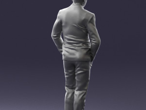 man in brown shoes and jeans 0377 3D Model