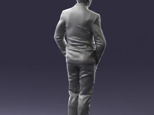 man in brown shoes and jeans 0377 3D Model