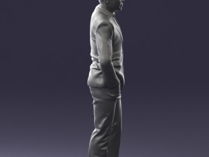 man in brown shoes and jeans 0377 3D Model