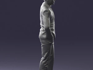 man in brown shoes and jeans 0377 3D Model