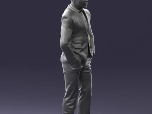 man in brown shoes and jeans 0377 3D Model