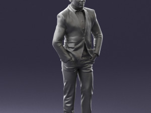 man in brown shoes and jeans 0377 3D Model