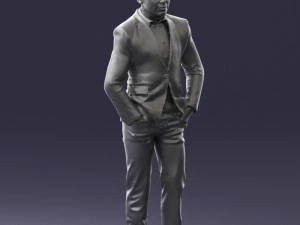 man in brown shoes and jeans 0377 3D Model