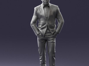 man in brown shoes and jeans 0377 3D Model