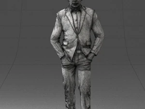 man in brown shoes and jeans 0377 3D Model