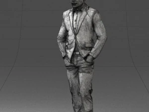 man in brown shoes and jeans 0377 3D Model
