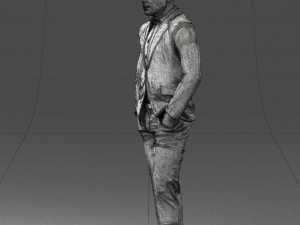 man in brown shoes and jeans 0377 3D Model