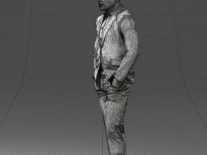 man in brown shoes and jeans 0377 3D Model