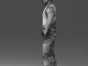 man in brown shoes and jeans 0377 3D Model