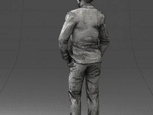 man in brown shoes and jeans 0377 3D Model
