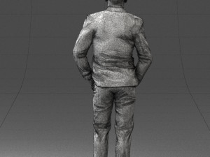 man in brown shoes and jeans 0377 3D Model