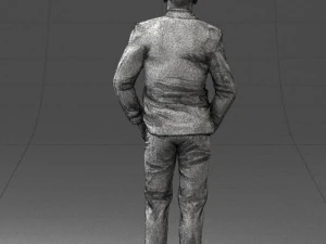 man in brown shoes and jeans 0377 3D Model