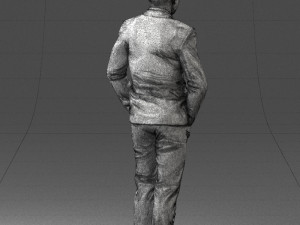 man in brown shoes and jeans 0377 3D Model