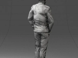 man in brown shoes and jeans 0377 3D Model
