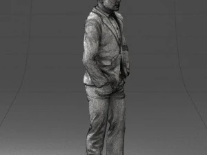 man in brown shoes and jeans 0377 3D Model