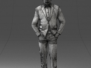 man in brown shoes and jeans 0377 3D Model