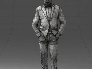 man in brown shoes and jeans 0377 3D Model
