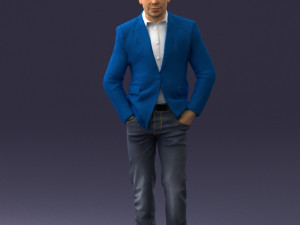man in brown shoes and jeans 0377 3d print ready 3D Print Model