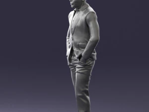 man in brown shoes and jeans 0377 3d print ready 3D Print Model
