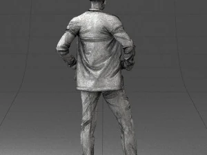 man in blue suit 0375 3D Model