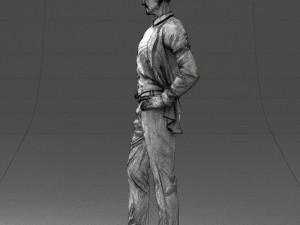 man in blue suit0375 3d print ready 3D Baskı Modeli