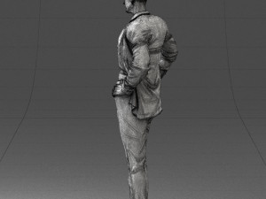 man in blue suit0375 3d print ready 3D Baskı Modeli