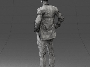 man in blue suit0375 3d print ready 3D Baskı Modeli