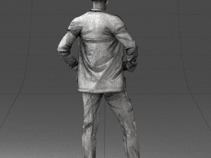 man in blue suit0375 3d print ready 3D Baskı Modeli