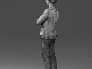 guy in jeans and blue jacket 0374 Modello 3D