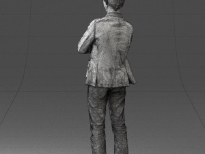 guy in jeans and blue jacket 0374 Modello 3D