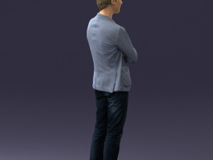 guy in jeans and blue jacket 0374 3d print ready 3D प्रिंट मॉडल