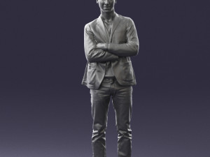guy in jeans and blue jacket 0374 3d print ready 3D प्रिंट मॉडल