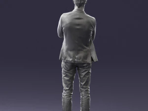 guy in jeans and blue jacket 0374 3d print ready 3D Print Model