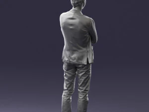 guy in jeans and blue jacket 0374 3d print ready 3D Print Model