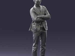 guy in jeans and blue jacket 0374 3d print ready 3D प्रिंट मॉडल