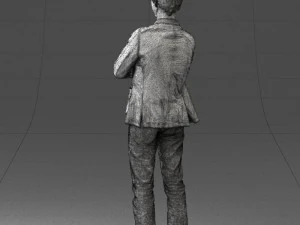 guy in jeans and blue jacket 0374 3d print ready 3D Print Model