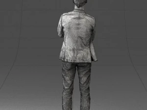 guy in jeans and blue jacket 0374 3d print ready 3D Print Model