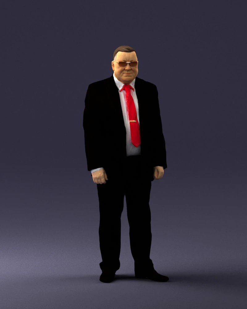 man in a silver suit 0371 3D Model .c4d .max .obj .3ds .fbx .stl .blend 