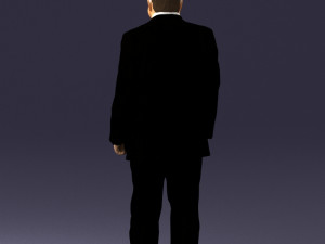 man in a silver suit 0371 3D 모델