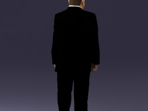 man in a silver suit 0371 3D 모델