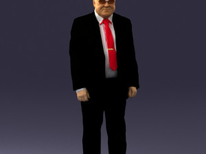 man in a silver suit 0371 3D 모델