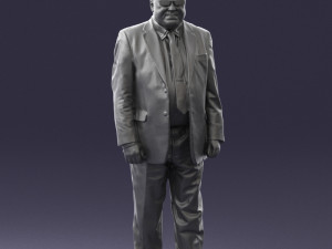 man in a silver suit 0371 3D 모델