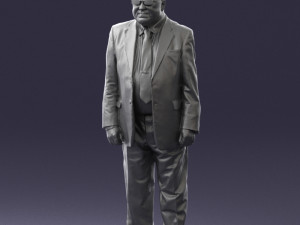 man in a silver suit 0371 3D 모델