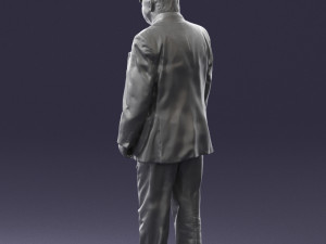 man in a silver suit 0371 3D 모델