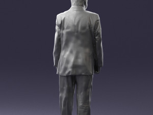 man in a silver suit 0371 3D 모델