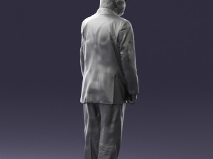 man in a silver suit 0371 3D 모델