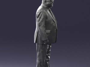man in a silver suit 0371 3D 모델