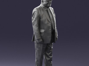 man in a silver suit 0371 3D 모델