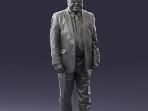 man in a silver suit 0371 3D 모델