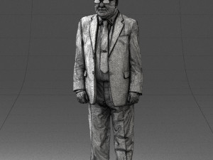 man in a silver suit 0371 3D 모델
